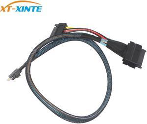 XT-XINTE U.2 Adapter Cable SFF-8654 Slim SAS to SFF-8639 Line for NVME SSD PCIE Cable Mainboard 750 P3600 P3700 M.2 SSD