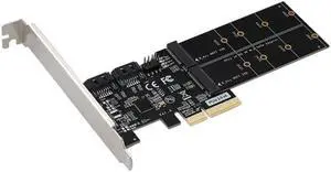 M2 B-KEY TO PCIE3.0 X4 Adapter for PCI Express 3.0 2230 2242 2260 2280 2 Port SATA3.0 B-KEY Expansion Card M2 B-KEY TO PCIE3.0 X4 Adapter for PCI Express 3.0 2230 2242 2260 2280 2 Port SATA3.0 B-KEY Expansion Card