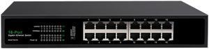 DIEWU 16 Ports Fast Gigabit Switch 10/100/1000Mbps RJ45 Port Support VLAN  for Desktop Laptop Printer