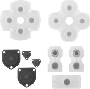 genuine LR Conductive Rubber Pads For PS4 JDM 001 JDM 011 A-m-e Replacement Parts Controller Buttons Contact Rubber