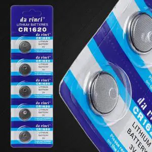 5PCS Lithium CR1620 Electronic Button Coin Cell Batteries 3VECR1620 DL1620 5009LC Watch Toy Remote CR 1620