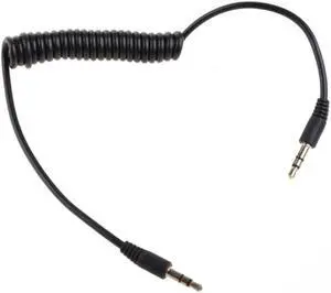 60CM/23.6in 3.5mm Male to Male Jack  Extension Aux  Coiled Spiral Cable