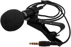 Portable External 3.5mm Hands-Free Wired Lapel Clip Microphone K song For Loudspeaker Xiaomi Smartphones Computer Recording