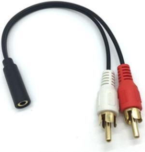 3.5mm RCA Female connector jack Stereo Cable Y plug to 2 RCA Male Adapter 3.5 Audio aux Socket connector to Headphone music wire