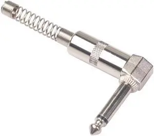 1pcs 6.35mm 2 Pole 90 Degrees Mono Male Plug 6.35 Amplifier Microphone Plug 6.5 TRS Plug Audio Connector