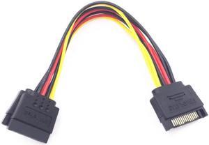 SATA 15 Pin Male To 2 SATA 15 Pin Female 15Pin Power Cable HDD Y Splitter Universal Connector Adapter