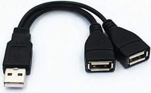 Double USB Extension A-Male To 2 A-Female Y Cable Power Adapter Converter USB2.0 Male to 2Dual USB Female Y Splitter Charger
