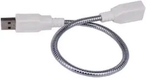 LED Light Adapter Cable 360 Degree Bending Metal Flexible Tube USB Extension Cable Male To Female Extender Cable For Laptop PC