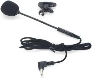 Portable Lapel Clip On 3.5mm Wired Microphone Sound Amplifier for Phone Laptop
