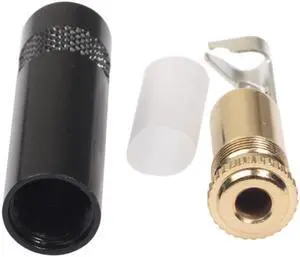 Upgraded 4 Pole 3.5mm Stereo Female Jack 3.5 Audio Plug for Headphone Earphone Soldering DIY Mini Connector