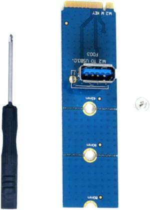 est 5Gbps NGFF M.2 to USB 3.0 Transfer Card M2 to USB3.0 Adapter Converter for PCI Express PCI-E 1X to 16X Riser Extender