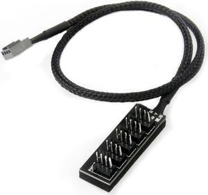 40cm 1 to 5 4-pins Molex TX4 PWM Fan CPU Hub Computer PC Case Chasis Cooler Power Extension Cable Splitter Adapter Controller