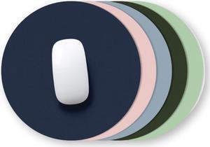 Round Mouse Pad Single-sided Solid Color Universal Non-slip Pad Mouse Pad Suitable for Laptop Office Leather Gaming Mouse Pad