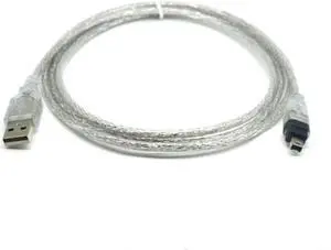 1.5m USB Male To Firewire IEEE 1394 4 Pin Male iLink Adapter Cord firewire 1394 Cable For SONY DCR-TRV75E DV camera cable