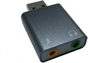 7.1-Channel Aluminum Alloy Usb Sound Card Computer External Sound Card Usb7.1 Sound Card Analog Sound Card