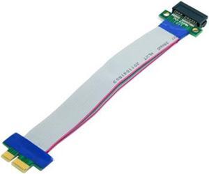 PCI-E extension Flex Relocate Cable PCI-E 1X to 1x Slot Riser Card Extender Extension Ribbon for Bitcoin Miner
