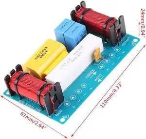 WEAH-338 3 Way 120W Speaker Audio Frequency Divider High Medium Low Loudspeaker Crossover Filter Kit