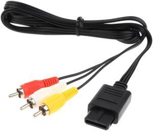 1.8M for Nintendo 64 Audio TV Video Cord AV Cable to RCA for Super Nintendo GameCube N64 SNES Game Cube Accessory