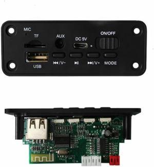DC 5V 2*3W Amplifier MP3 WMA Wireless Bluetooth 5.0 Decoder Board Audio Module USB FM TF Record Radio AUX input For Car