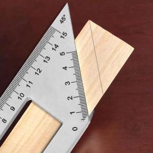 Multifunctional Square Aluminum Alloy 45/90 Degree Gauge Angle Ruler Measuring Woodworking Tool With Gauge Ruler Tools