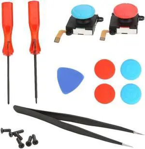 Y-Shaped 16Pcs Joystick Thumb Stick Joystick Sensor Module Replacement 3D Analog Repair Kit Tool For Nintendo Switch Joy-Con