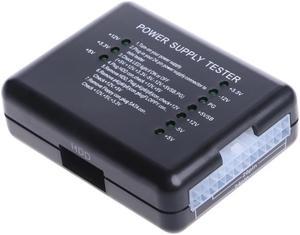 1PC est Black PC 20 24 Pin PSU ATX SATA HD Power Supply Tester