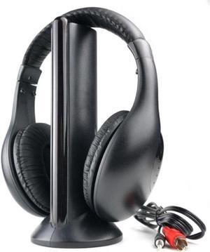 5 in 1 Hi-Fi FM Radio Wireless Headphones Headsets for TV DVD MP3 CD MP4 PC