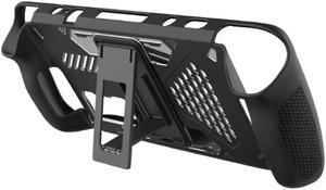 Protective-Case Flexible TPU Soft Cover for Steam Deck Gamepad Housing with Support Bracket Shockproof Skin Bumper