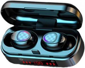 V7 Mini TWS Bluetooth 5.0 Wireless Rechargeable Earphone HiFi 9D Stereo Earbuds