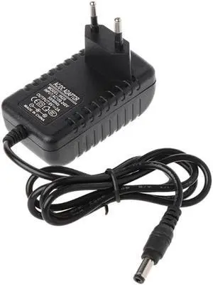 DC 6V 2A Power Supply Adapter 50/60HZ EU Plug Power Cord, AC 100-240V to DC 6V 2A Switching Transformer Jack 7.5 x 3cm