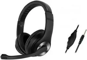 GM-004 Universal Retractable 3.5mm Wired Gaming Headphone with Mic for Phone/PC