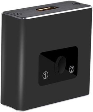 Splitter 2 in 1 out Portable 4K 1x2/2x1 Adapter HDMI-compatible Switcher for projector TV computer host Laptop game machine