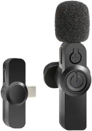 Lightweight  Excellent 2.4GHz Wireless Microphone Wide Compatibility Microphone Plug and Play   for Live Streaming