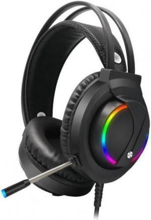 K1 RGB Lighting LED Backlit Headphone USB Gaming Headset with Microphone for Desktop Computer