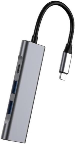 Cable Hub Expansion Dock Anti-interference Stable Output 4 in 1 Type-C to HDMI-compatible USB PD Docking Stand for Computer
