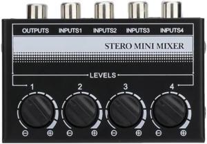 Wide Compatibility Compact 4 Channels High Fidelity Sound Mixer for Karaoke