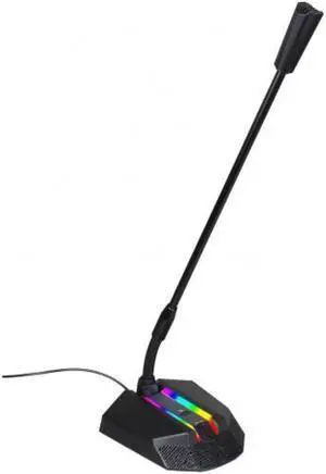 Gaming Chatting Noise Reduction RGB Light Microphone Omnidirectional Multifunctional USB Plug/3.5mm for PC Computer Notebook