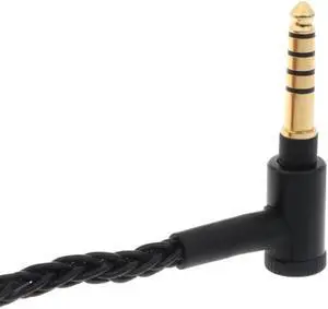 Replacement Multi-strand Braided  Upgrade Cable for HD600 HD580 Headset Right Angle Plug Cables