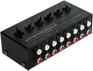 Anti-interference  Useful 6 Channels High Clarity Sound Mixer Compact Sound Mixer Professional   for Studio