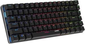 Ajazz AK33 RGB LED Backlight Usb Ergonomic Gaming Gamer Mechanical Keyboard(Blue Switch)