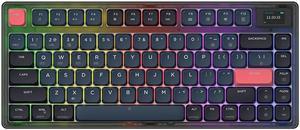 AJAZZ Wired Mechanical Keyboard RGB AK832 PRO 2500mAh Wireless 2.4G Bluetooth Colorful Lighting Gaming and Office For Windows PC Red Switch