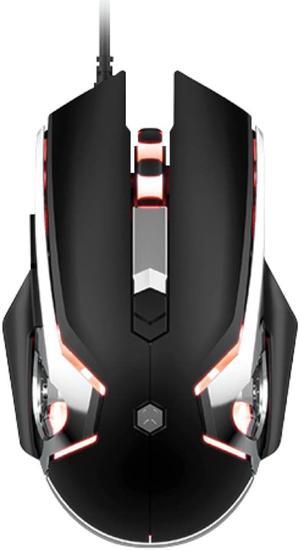 AJAZZ AJ120 USB Wired Gaming Mouse Backlit 6 buttons 8000 DPI Macro Drivers Programmable Game Mice Computer Mouse for PC Laptop Black