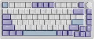 AJAZZ AK820 Gaming Mechanical Keyboard 75% with Knob 82 Keys Hot Swap USB Wired Single Mode Gamer Keyboard for Desktop Laptop PC