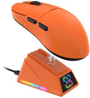 AJAZZ AJ159APEX Tri-Mode Wireless Gaming Mouse with 8KHz Polling Rate, Ultralight 56g, Magnetic Charging Dock, 42000 DPI PAW3950 Sensor, Bluetooth 2.4GHz Type-C Wired, Programmable for FPS PC/Mac