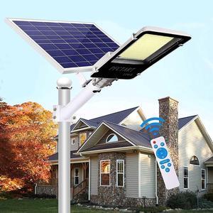 2000W Watts Commercial LED Solar Street Light Dusk to Dawn Parking Lot Road Lamp