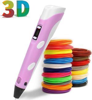 3 Doodler 2.0 3D Printing Pen 50 Plastic Strands Crafts Art Create