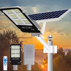 9900000000LM 400W Commercial LED Solar Street Light Dusk to Dawn Road Lamp+Pole+Remote