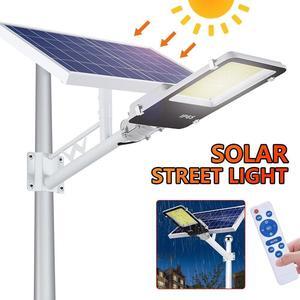 5000W Commercial LED Solar Street Light Dusk to Dawn Parking Lot Road Lamp +Pole