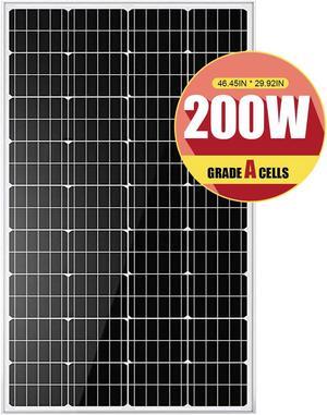200 Watt Solar Panels 12 Volt Mono PV Module Power Charger Home RV Marine Farm