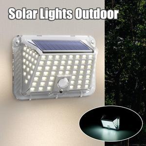 Solar Motion Sensor Lights Outdoor Wide Angle Lighting Wireless Solar Wall Light